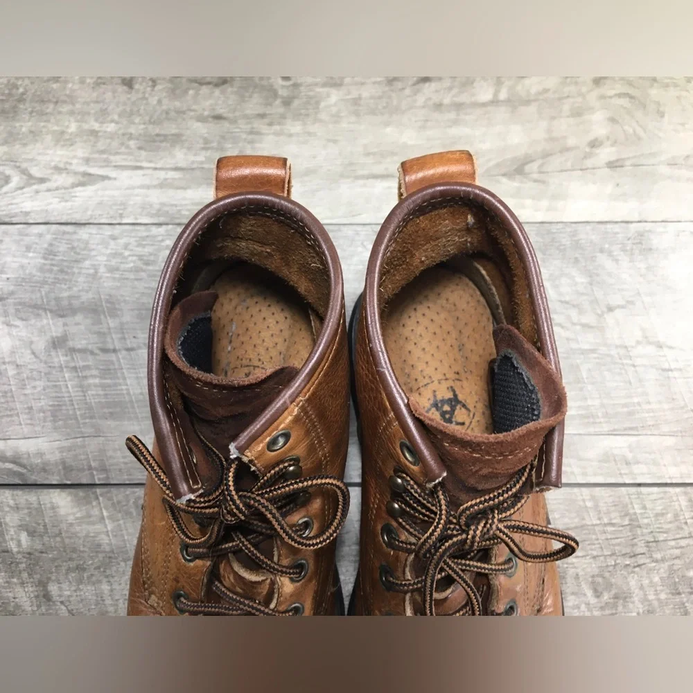 Ariat Women’s Cascade ATS Lace Up Work Boots Roper Kiltie 31080 Vintage Size 7.5 - Picture 10 of 11